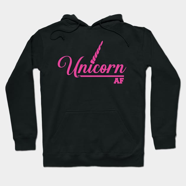 Unicorn AF mythical fairy tale unicorn unicorn shirt Hoodie by OfCA Design